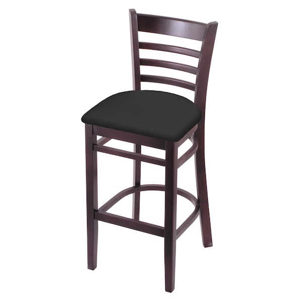Holland Bar Stool Co 30" Bar Stool, Dark Cherry Finish, Canter Iron Seat 314030DC008 - main